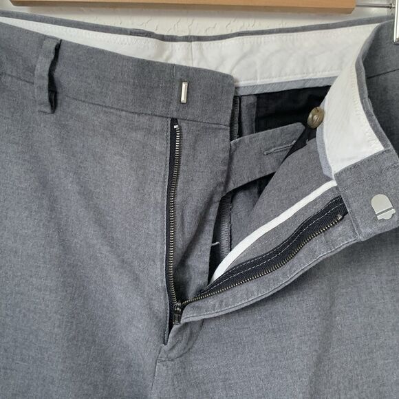 J Crew Bowery Pants Men 33x32 Dark Gray Dress Slacks Trouser Office Career Work - Picture 3 of 9